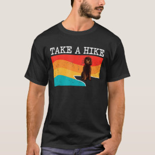 Funny Take A Hike Irish Water Spaniel Graphic Hiki T-Shirt