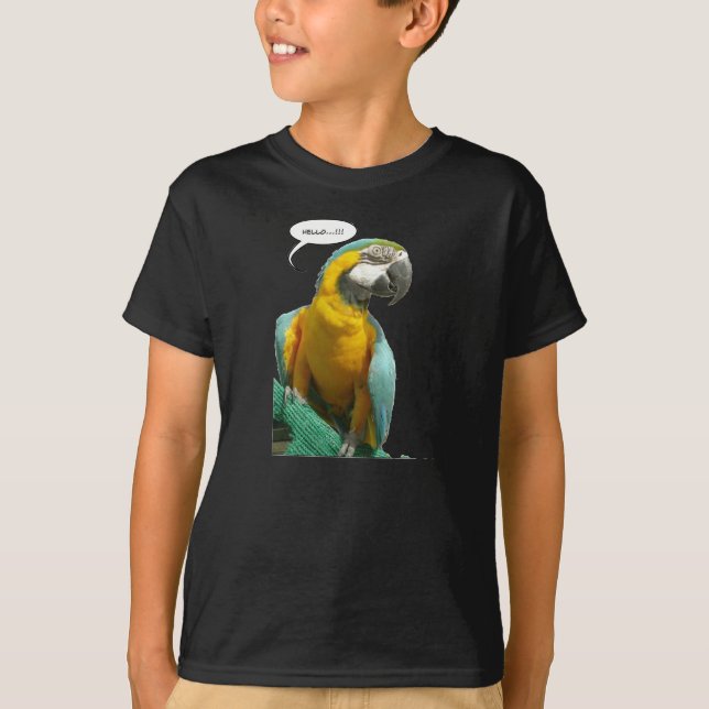 Funny talking parrot T-Shirt (Front)