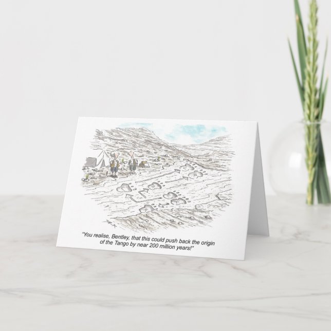 Funny Tango Dancing Card (Front)