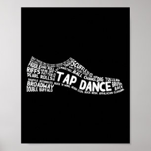 Funny Tap Dance Gift Shoe Dancing Cute Dancer Men Poster