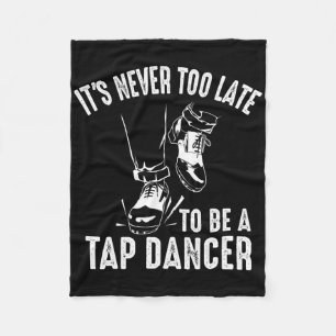 Funny Tap Dancing Art For Men Women Tap Dancer Dan Fleece Blanket