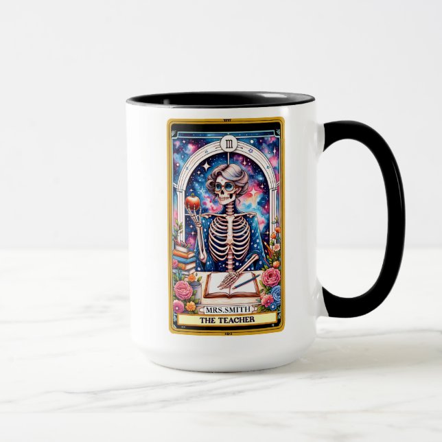 Funny Tarot Card/The Teacher Personalised Mug (Right)