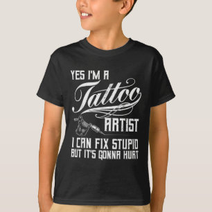Funny Tattoo Artist Art For Men Women Tattooer Tat T-Shirt
