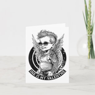 Funny Tattoo Valentines Day Ink Is My Valentine Cu Card