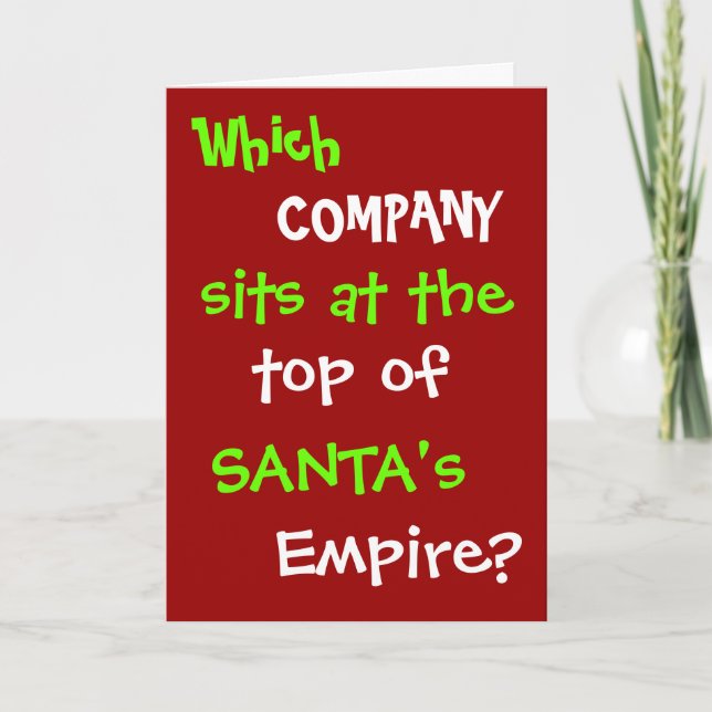 Funny Tax Accountant Lawyer Christmas Card Joke (Front)