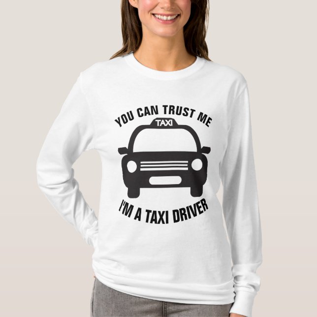 Funny TAXI DRIVER T-shirts (Front)