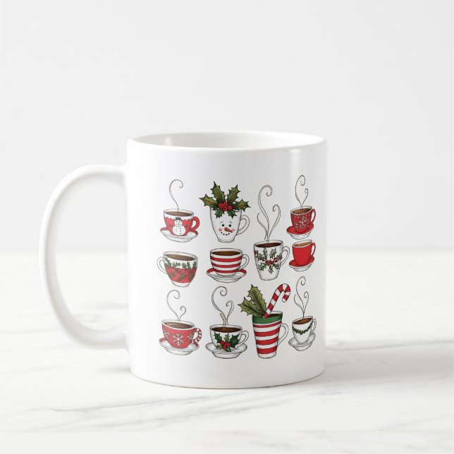 Funny tea mugs christmas time  (Left)