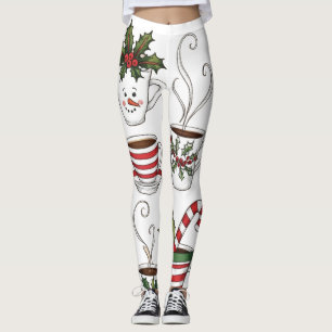 Funny tea mugs christmas time  leggings
