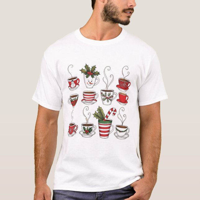 Funny tea mugs christmas time  T-Shirt (Front)