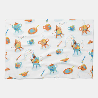 Funny tea - party. kitchen towel