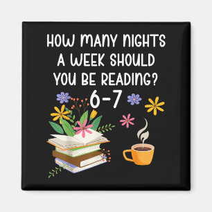 Funny Teacher 67 Six Seven Meme Reading 6-7 Book L Magnet