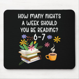 Funny Teacher 67 Six Seven Meme Reading 6-7 Book L Mouse Pad