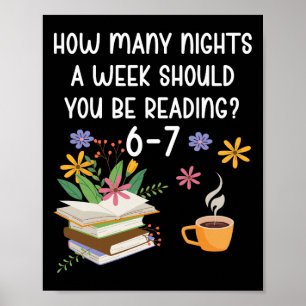 Funny Teacher 67 Six Seven Meme Reading 6-7 Book L Poster