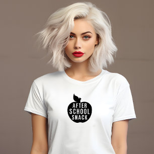 Funny teacher apple cheeky after school snack T-Shirt