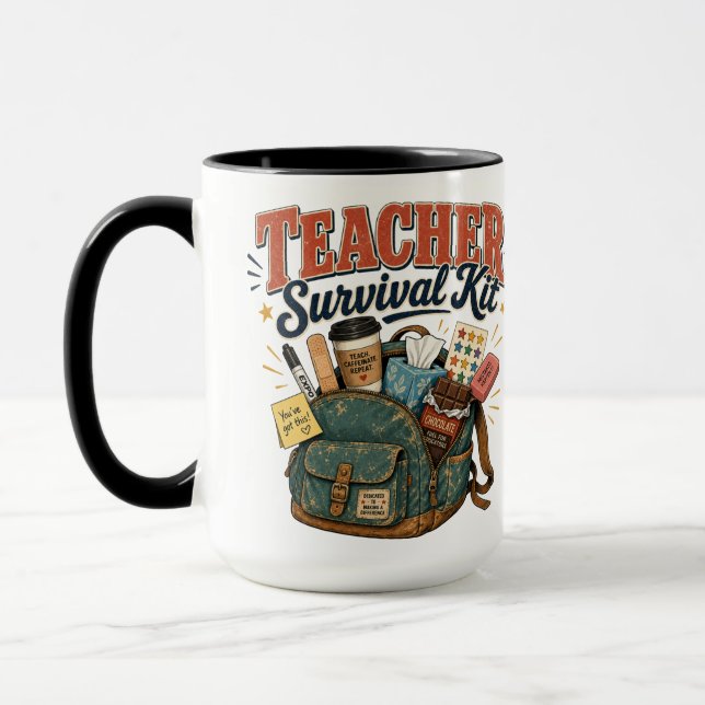 Funny Teacher Appreciation Gift Mug (Left)