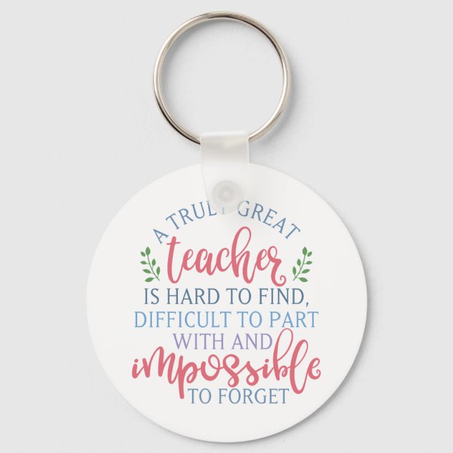 Funny Teacher Appreciation Principal Key Ring (Front)