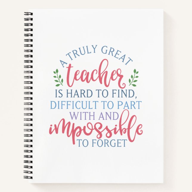 Funny Teacher Appreciation Principal Notebook (Front)
