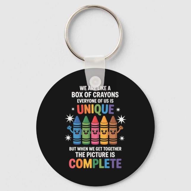 Funny Teacher Back To School Key Ring (Front)