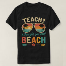 Funny Teacher Beach Retro Summer Sunglasses 