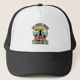 Funny Teacher Broken Broom Halloween Vintage Shirt Trucker Hat