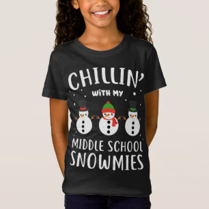 Funny Teacher Gift Chillin' With My Middle School  T-Shirt