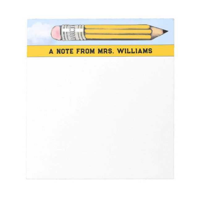 Funny Teacher Gift Notepad (Front)