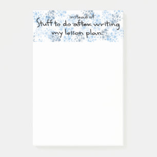 Funny Teacher Gift Post-it Notes