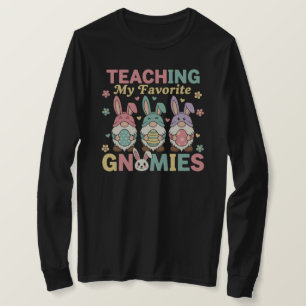 Funny Teacher Gnome Teaching My Favourite Gnomies T-Shirt