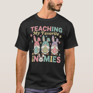 Funny Teacher Gnome Teaching My Favourite Gnomies T-Shirt