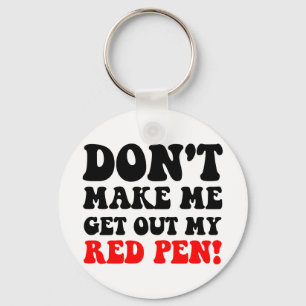 Funny teacher key ring