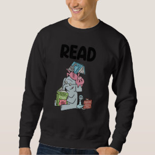 Funny Teacher Library Read Book Club Piggie Elepha Sweatshirt