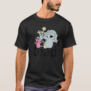 Funny Teacher Library Read Book Club Piggie Elepha T-Shirt