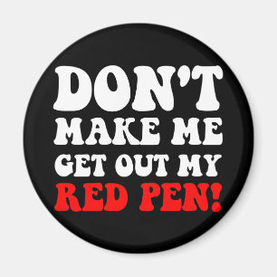 Funny teacher magnet