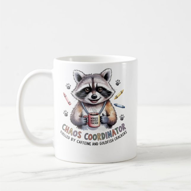  Funny Teacher Mug Chaos Coordinator Gift for Wome (Left)