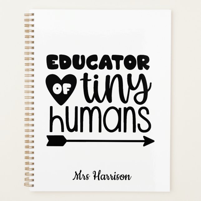 Funny Teacher personalised gift Planner (Front)