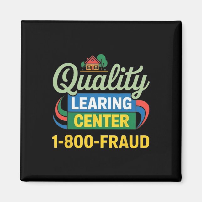 Funny Teacher Quality Learning Center Academic Des Magnet (Front)