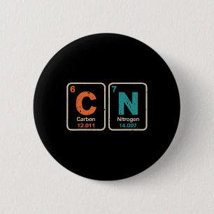 Funny Teacher Science Periodic Table Retro 67 Meme 6 Cm Round Badge