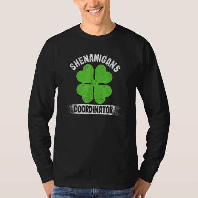 Funny Teacher St Patrick's Day Irish Shenanigans C T-Shirt (Front)