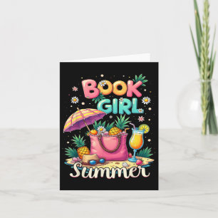 Funny Teacher Student Woman Book Club Book Girl Su Card