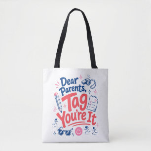 Funny Teacher Summer Quote Tote Bag