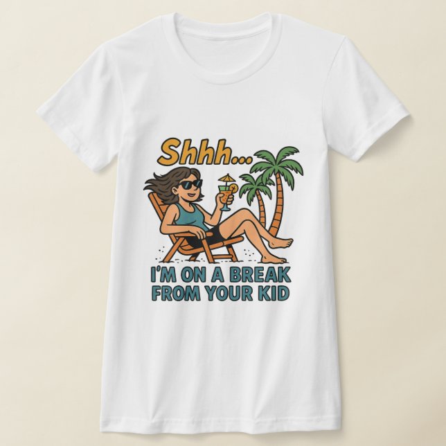 Funny Teacher Vacation  T-Shirt (Laydown)