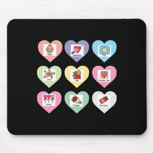 Funny Teacher Valentines Day Special Education Tea Mouse Pad