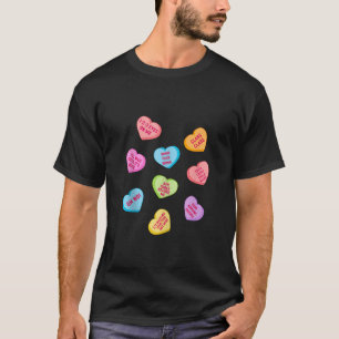 Funny Teachers Heart Conversation Candy Valentines T-Shirt