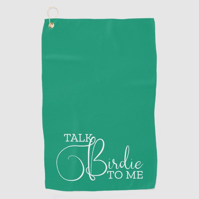 Funny Teal Golf Joke Towel (Front)