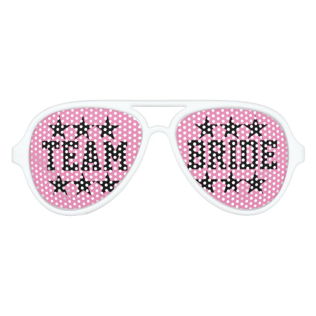 Funny Team bride bachelorette party shades (Front)