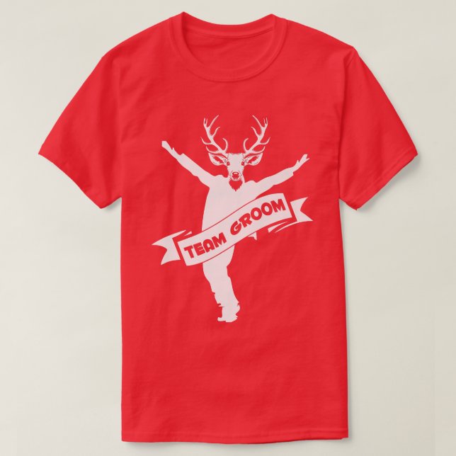 Funny Team Groom  T-Shirt (Design Front)