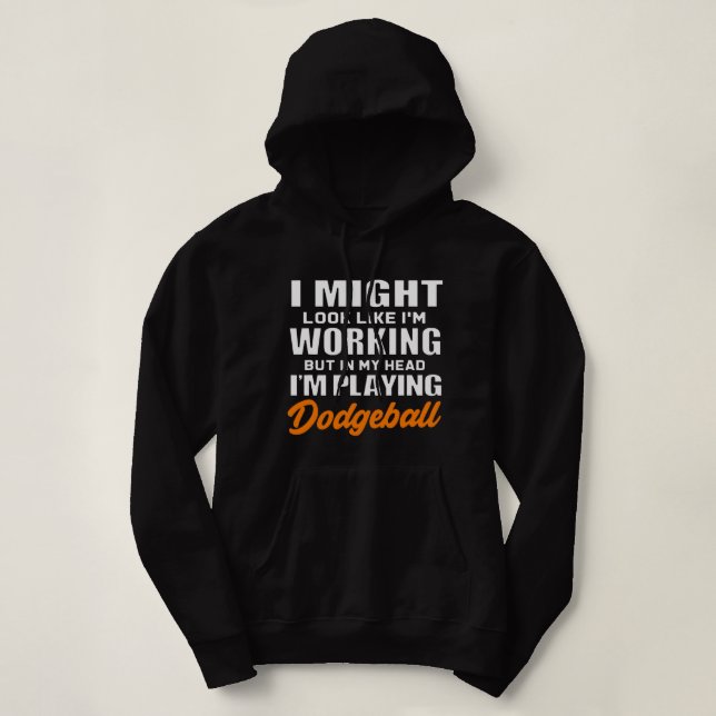 Funny Team Sports Gaga ball Dodgeball Hoodie (Design Front)