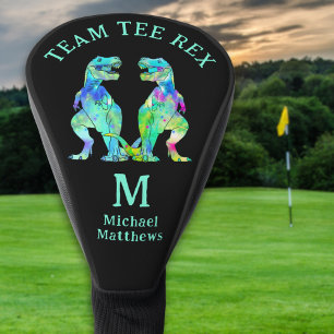 Funny Team Tee Rex Dinosaur Joke Personalized Golf Head Cover