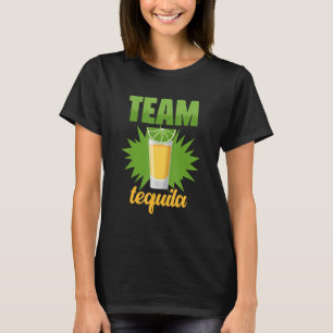 Funny Team Tequila With Green Lime Salt Group Cost T-Shirt