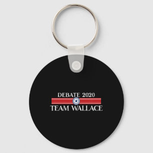 Funny Team Wallace Presidential Dete Trump Biden Key Ring